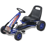 Go Kart s pedalama i podesivim sjedalom, plavi