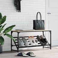 Stalak za cipele boja hrasta 90 x 30 x 45 cm konstruirano drvo