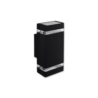 Zidna svjetiljka GU10 Hana, IP65, quad, crna, PVC