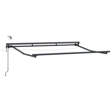 Okvir električne tende s LED-ovima, 3 x 2 m, aluminij, antracitni