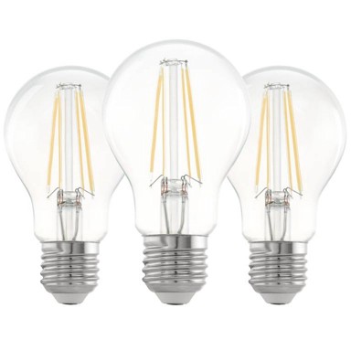 EGLO LED žarulja Filament prozirna, 7W, 806 lm, 2700K, A60, 3/1