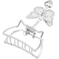 Štipec za kosu Butterfly Tip4, srebrni