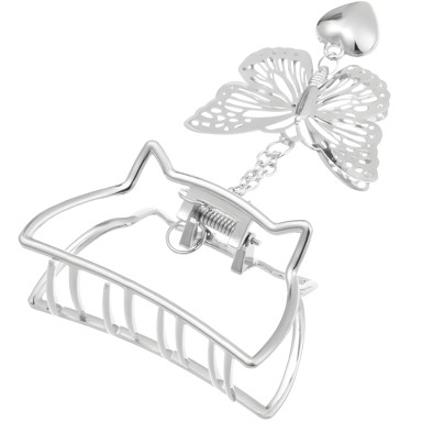 Štipec za kosu Butterfly Tip4, srebrni