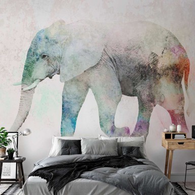 Foto tapeta Painted Elephant 450x315