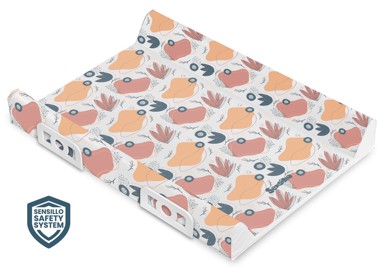 SENSILLO Podloga za presvlačenje, 70 cm, Rozo-narančasta