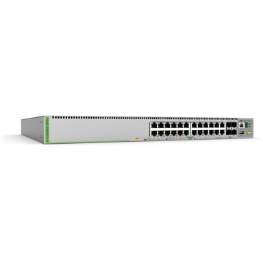 ALLIED TELESIS Mrežni preklopnik, L3 stackable, 20x 10/100/1000-T PoE+ + 4x 100M/1G/2.5G/5G-T PoE+ + 4x SFP+