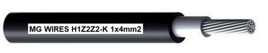 MG WIRES Fotonaponski kabel 1x4 mm² 0.6/1 kV 100 m, crni