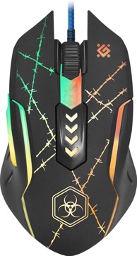 DEFENDER Gaming miš Forced GM-020L, crni, ambidekstran, USB, optički, 3200 DPI