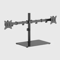 GEMBIRD Nosač monitora DUAL DESK STAND, rotacija, nagib, zakretanje