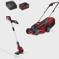 EINHELL Set akumulatorske kosilice i trimera GE-CM 18/30 + GE-CT 18, 4,0 Ah