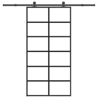 Klizna vrata s okovom od ESG stakla i aluminija 102x205 cm