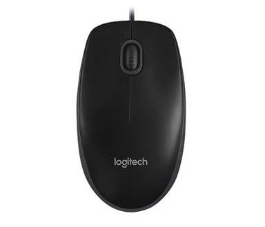 LOGITECH Miš B100, crni, OEM, optički, USB