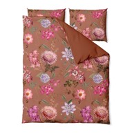 BONAMI SELECTION Posteljina Blossom 160x220 cm od pamučnog satena za bračni krevet Terakota smeđa