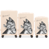 WINGS Set kofera MEOW, 3 kom, ABS+, prljavo bijela