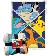 Deka Pokemon Evolution Starters, sherpa, 100 x 150 cm