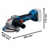 BOSCH Aku kutna brusilica GWS 18V-8 125 mm, solo  