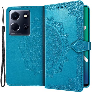 Preklopna futrola za Infinix Note 30 5G, Mandala, plava
