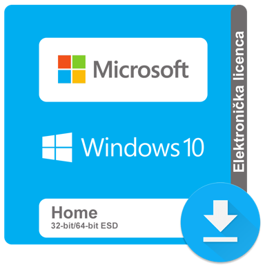 MICROSOFT Elektronička licenca WINDOWS 10 HOME 32-64-bit ESD