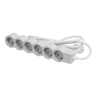 LEGRAND Produžni kabel 694572, 5 m, 6 utičnica, sivo-bijeli