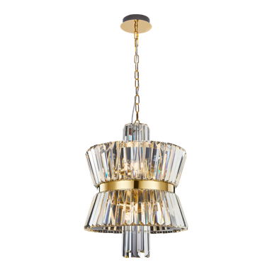 Visilica Aurelia, 8xE14, kromirani