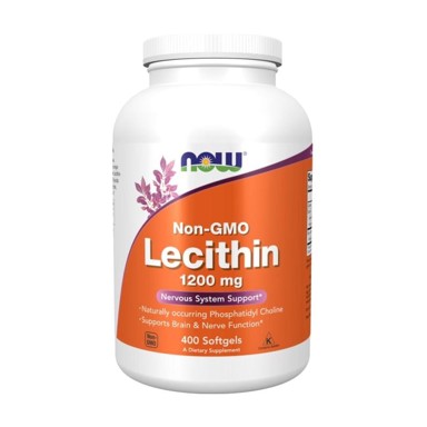 NOW Lecitin, 1200 mg, 400 mekih kapsula