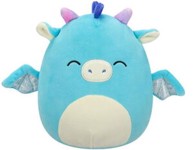SQUISHMALLOWS Plišana igračka Tatiana zmaj 20 cm, tamnoplavozelena  
