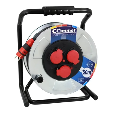 COMMEL 200-321 kabelska motalica na metalnom bubnju 280 mm, monofazna, 16 a 230 v ~ 350