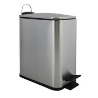 SPIRELLA Željezna kanta za smeće s pedalom u mat srebrnoj boji 5 l Erik 