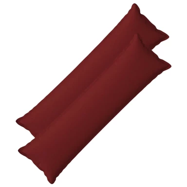 Jastuk s jastukom Houten 2 kom., 40 x 145 cm, umjetni lan, vinska crvena