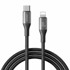 JOYROOM USB Type-C/Lightning kabel 1 m 30W crno pleteni S-A28