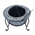 HOMESTAR Posuda za vatru Mosaic 60x60x45 cm, siva