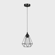 NOVA LUCE Visilica Paolo NL7605180, E27, IP20, crna