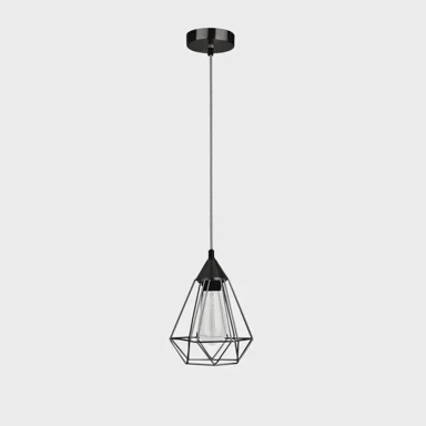 NOVA LUCE Visilica Paolo NL7605180, E27, IP20, crna