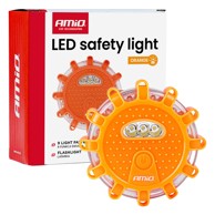 AMIO Upozoravajuće LED svjetlo AMIO-04828, 12 SMD + 3 SMD, 3xAAA, narančasta