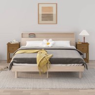 Noćni ormarići 2 kom boja meda 40x35x61,5 cm od borovine