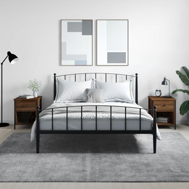 Noćni ormarići 2 kom boja hrasta 40x42x50 cm konstruirano drvo