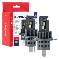 AMIO LED žarulje za prednja svjetla F25 Silver Full CANBUS Series H4/H19, 6000K