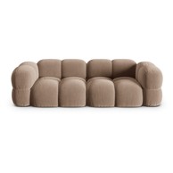 COSMOPOLITAN DESIGN Smeđa baršunasti sofa 250 cm Loretto, 250x100x68 cm