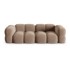 COSMOPOLITAN DESIGN Smeđa baršunasti sofa 250 cm Loretto, 250x100x68 cm