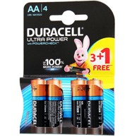 DURACELL Baterija Ultra, AA 3+1
