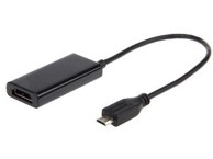 GEMBIRD Adapter MHL (5-pinski) na HDMI + micro USB, crna