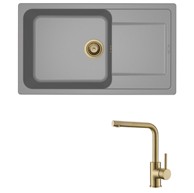 ELLECI Set sudoper Life 410 + slavina Zora, zlato/siva