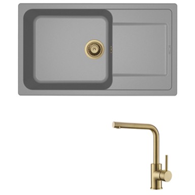 ELLECI Set sudoper Life 410 + slavina Zora, zlato/siva