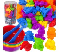 WOOPIE Edukativna igra, sorter boja životinja, 44 el.