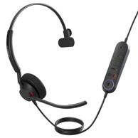 JABRA Slušalice Engage 40 MS, crne, Inline Link, on-ear, Mono, USB-A