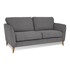 SCANDIC Tamno siva sofa od samta 170 cm Paris, 170x90x88 cm