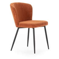 MARCKERIC Narančaste blagovaonske stolice u setu 4 kom od samta Megan 