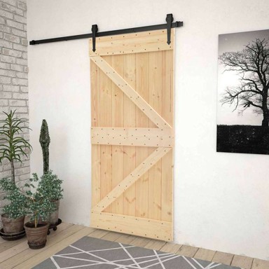 NARVIK Vrata, 100x210 cm, čvrsta borovina, prirodna