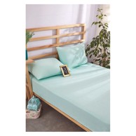 MILA HOME pamučan set plahte i jastučnice 180x200 cm, plavi