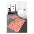 MILA HOME Narančaste od samta kupaonske prostirke u setu 2 kom 60x100 cm